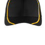 Sport-Tek Mens Moisture Wicking Stretch Fit Hat - Black/Gold