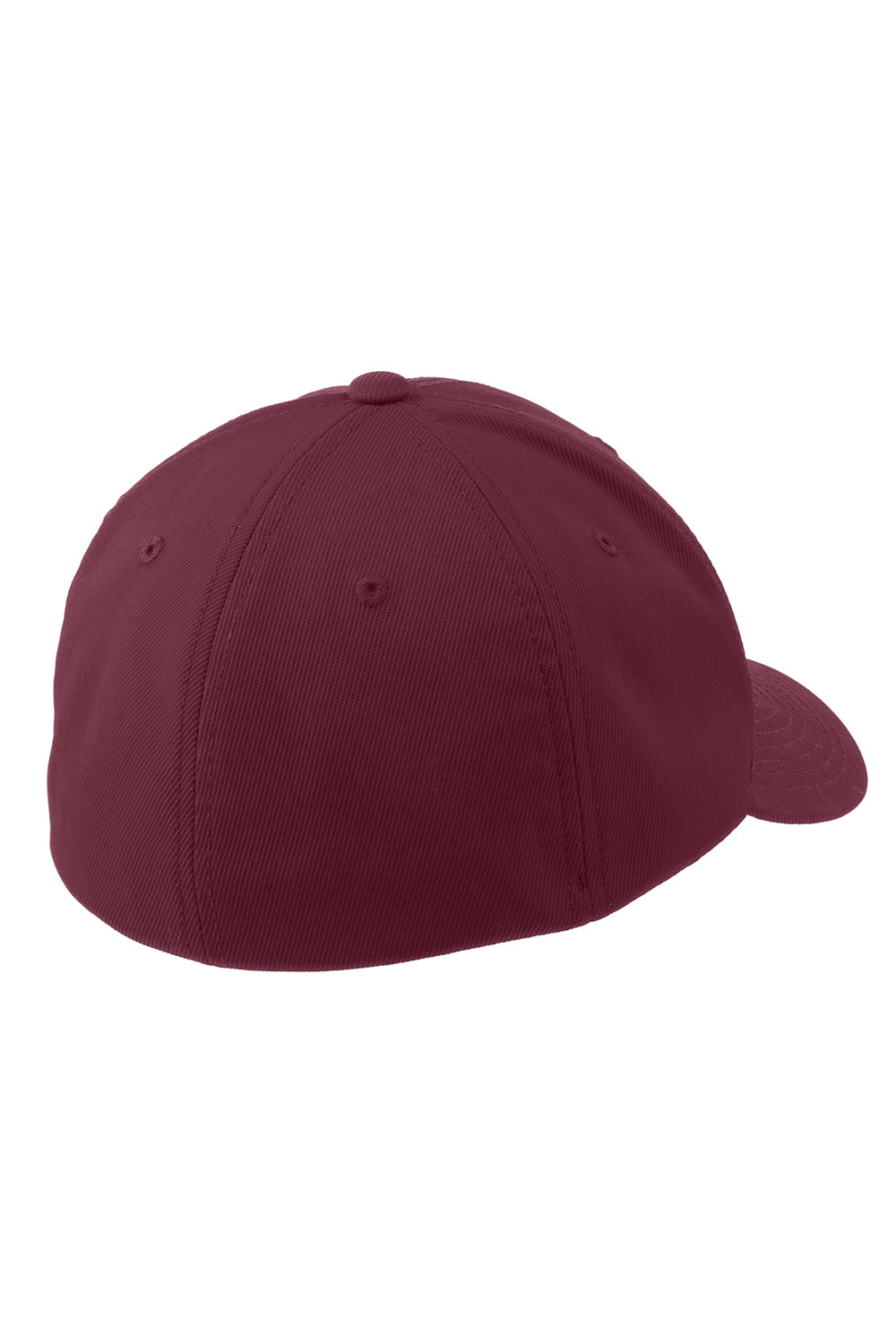 Sport-Tek STC17 Moisture Wicking Stretch Fit Hat Maroon Flat Back