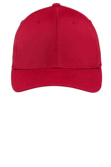 Sport-Tek STC17 Moisture Wicking Stretch Fit Hat True Red Flat Front