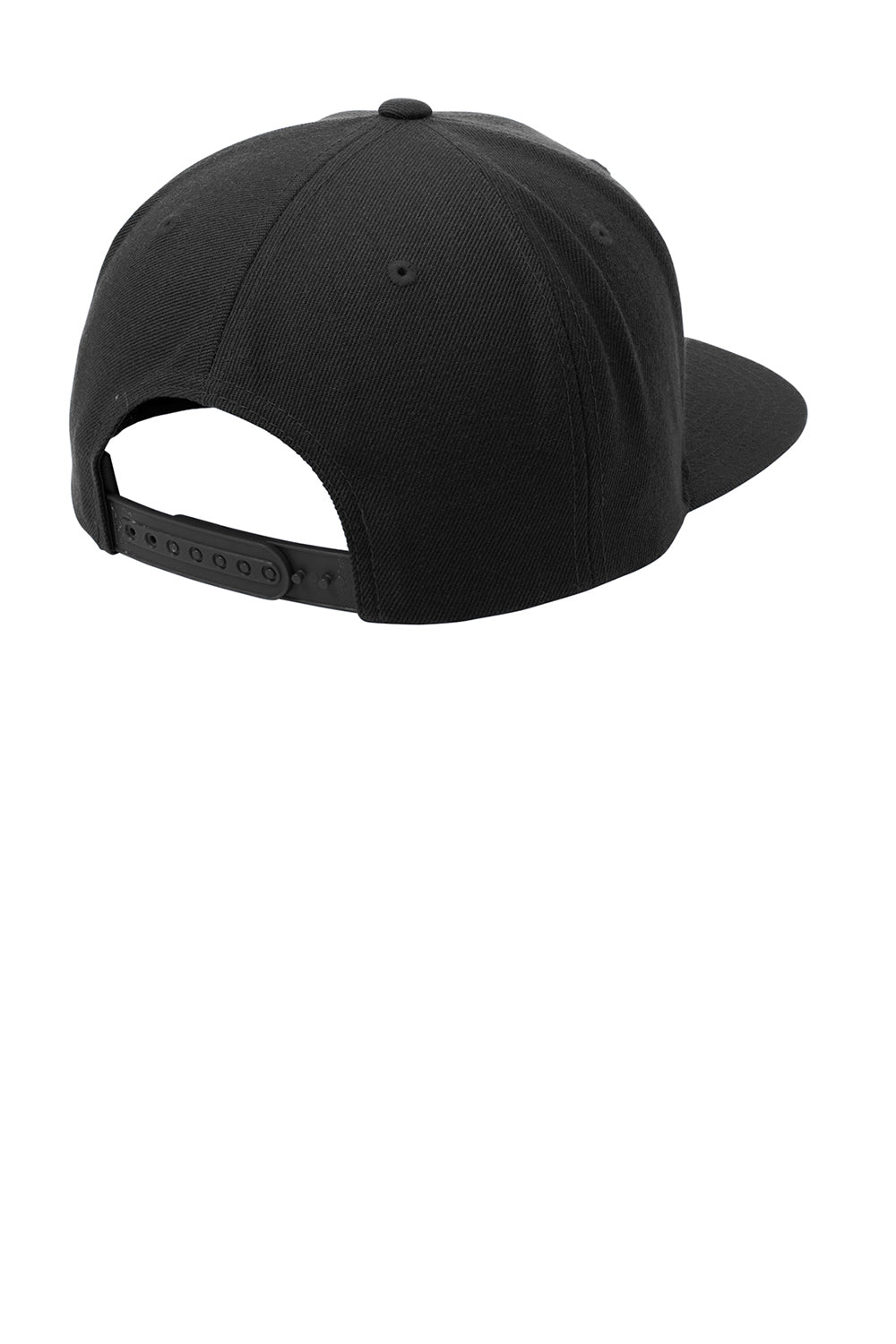 Sport-Tek STC19 Adjustable Hat Black Flat Back