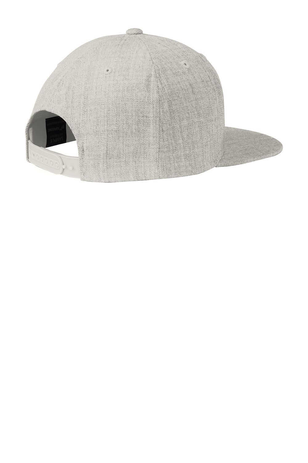 Sport-Tek STC19 Adjustable Hat Heather Grey Flat Back