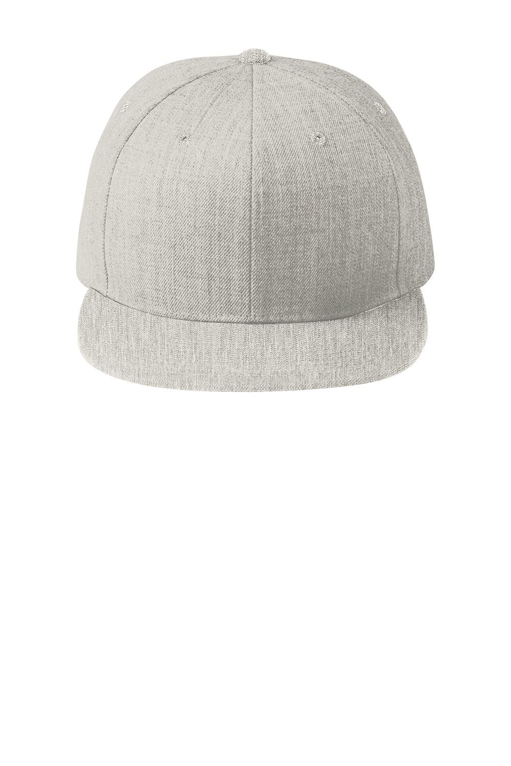 Sport-Tek STC19 Adjustable Hat Heather Grey Flat Front