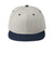 Sport-Tek STC19 Adjustable Hat Heather Grey/True Navy Blue Flat Front