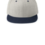 Sport-Tek Mens Adjustable Hat - Heather Grey/True Navy Blue