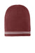 Sport-Tek STC20 Spectator Beanie Maroon/White Flat Front