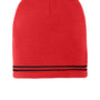 Sport-Tek Mens Spectator Beanie - True Red/Black