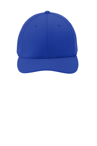 Sport-Tek STC22 Cool & Dry Moisture Wicking Stretch Fit Hat True Royal Blue Flat Front