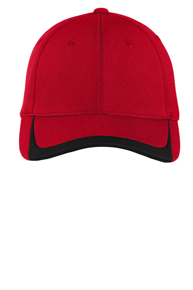 Sport-Tek STC24 Moisture Wicking Adjustable Hat True Red/Black Flat Front