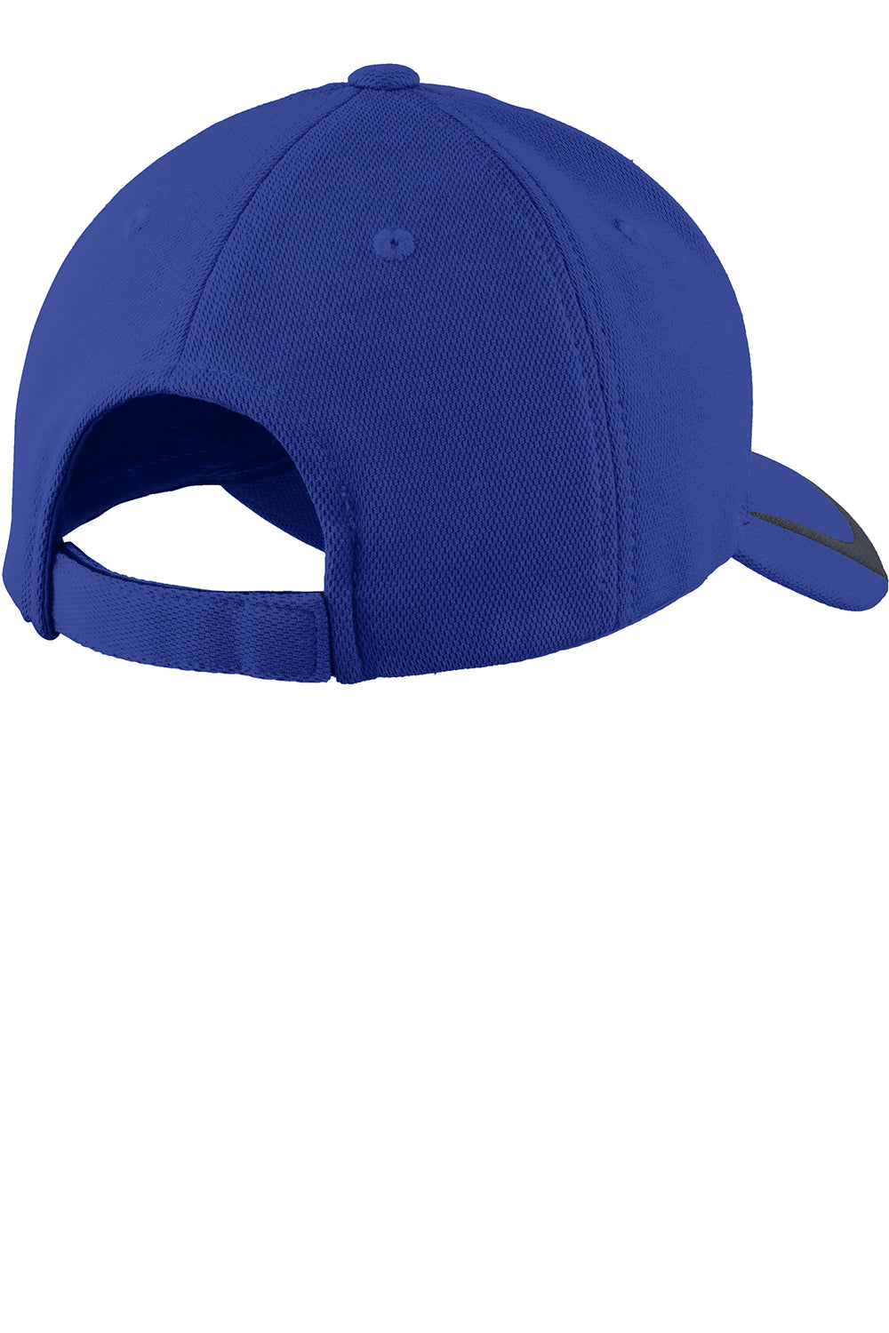 Sport-Tek STC24 Moisture Wicking Adjustable Hat True Royal Blue/Graphite Grey Flat Back