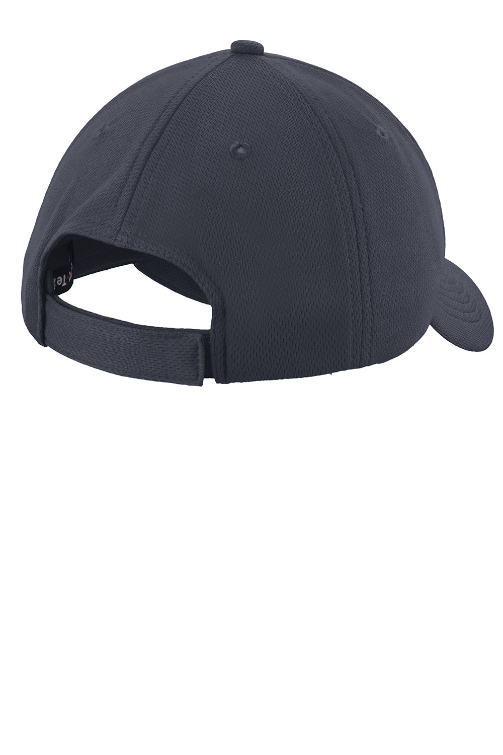 Sport-Tek STC26 Moisture Wicking Adjustable Hat Graphite Grey Flat Back