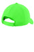 Sport-Tek STC26 Moisture Wicking Adjustable Hat Neon Green Flat Back