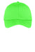 Sport-Tek STC26 Moisture Wicking Adjustable Hat Neon Green Flat Front