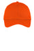 Sport-Tek STC26 Moisture Wicking Adjustable Hat Neon Orange Flat Front