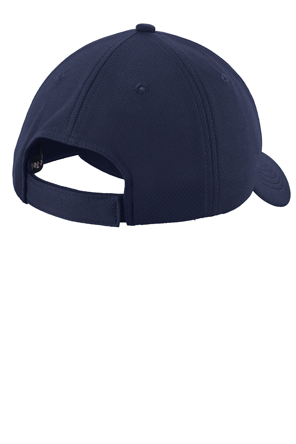 Sport-Tek STC26 Moisture Wicking Adjustable Hat True Navy Blue Flat Back