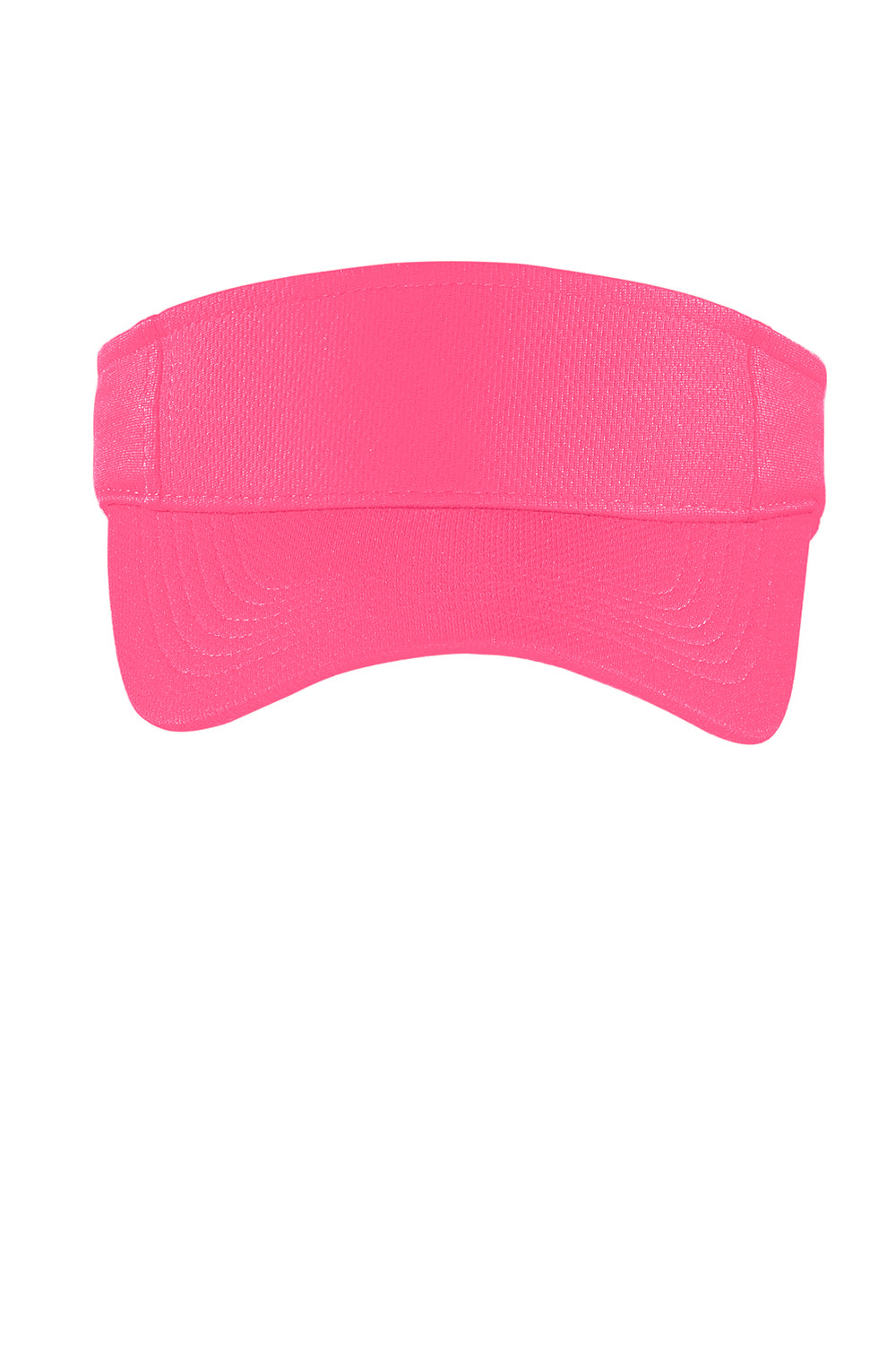 Sport-Tek STC27 Moisture Wicking RacerMesh Adjustable Visor Bright Pink Flat Front