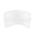 Sport-Tek STC27 Moisture Wicking RacerMesh Adjustable Visor White Flat Front