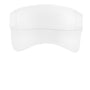 Sport-Tek Mens Moisture Wicking RacerMesh Adjustable Visor - White