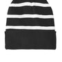 Sport-Tek Mens Striped Beanie - Black/White