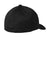 Sport-Tek STC33 Moisture Wicking Stretch Fit Hat Black Flat Back