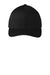 Sport-Tek STC33 Moisture Wicking Stretch Fit Hat Black Flat Front