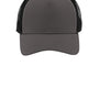 Sport-Tek Mens Adjustable Trucker Hat - Iron Grey/Black