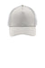 Sport-Tek STC36 Adjustable Trucker Hat Silver Grey/White Flat Front