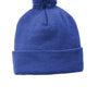 Sport-Tek Mens Solid Pom Pom Beanie - True Royal Blue