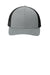 Sport-Tek STC39 Adjustable Trucker Hat Heather Grey/Black Flat Front