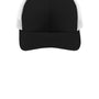 Sport-Tek Mens Adjustable Trucker Hat - Black/White