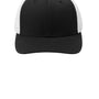 Sport-Tek Mens Stretch Fit Hat - Black/White