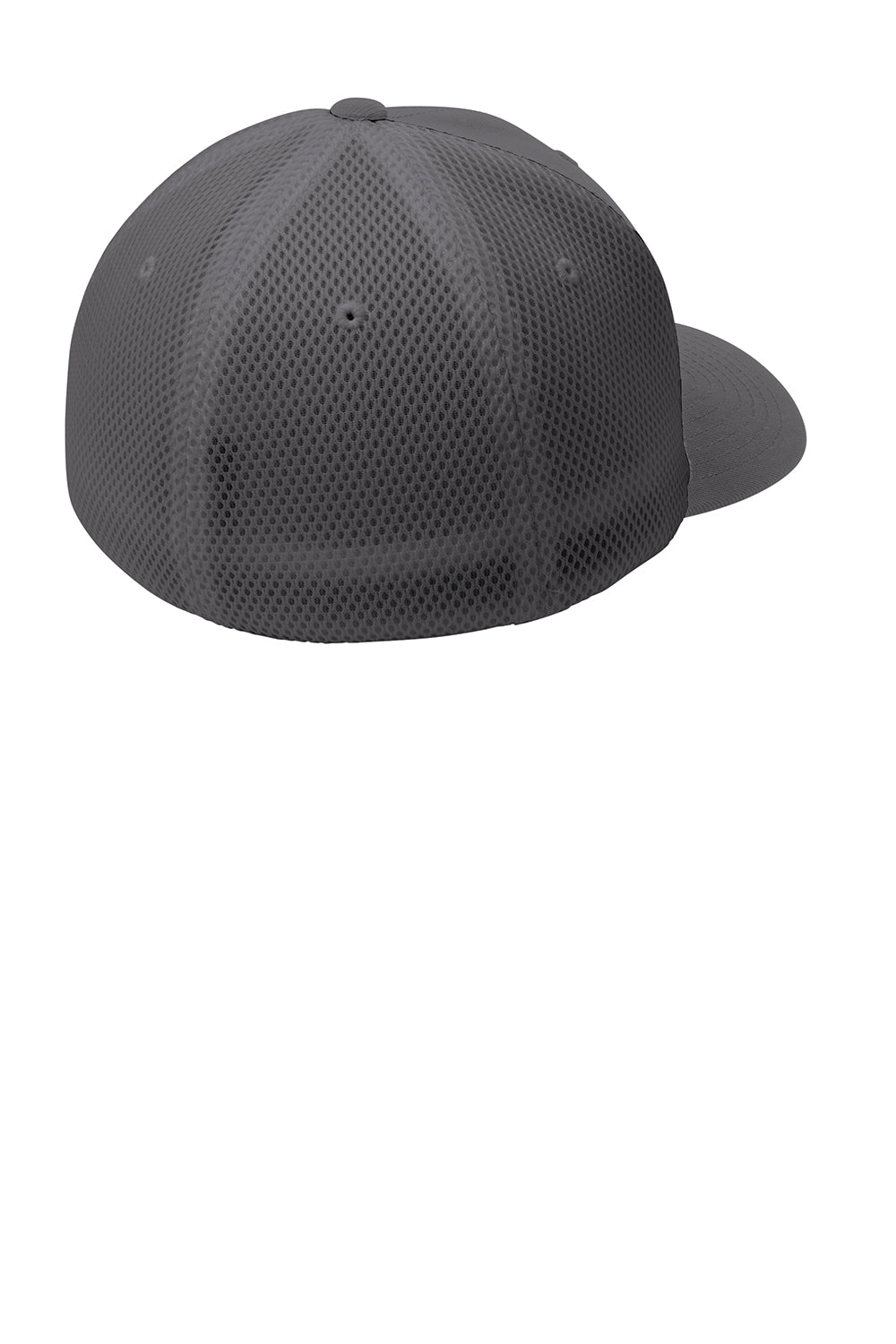 Sport-Tek STC40 Stretch Fit Hat Graphite Grey Flat Back