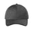 Sport-Tek STC44 Contender Moisture Wicking Snapback Hat Heather Graphite Grey/Black Flat Front