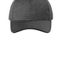 Sport-Tek Mens Contender Moisture Wicking Snapback Hat - Heather Graphite Grey/Black