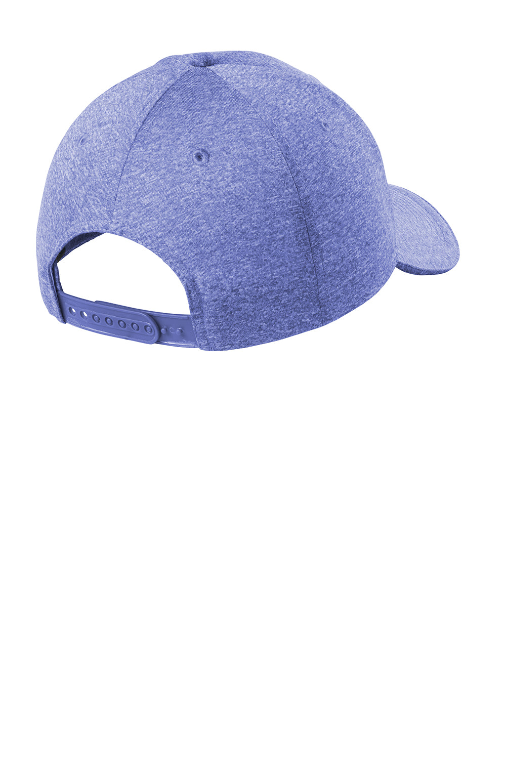 Sport-Tek STC44 Contender Moisture Wicking Snapback Hat Heather True Royal Blue Flat Back