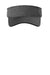 Sport-Tek STC45 Contender Moisture Wicking Adjustable Visor Heather Graphite Grey/Black Flat Front