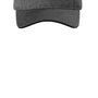 Sport-Tek Mens Contender Moisture Wicking Adjustable Visor - Heather Graphite Grey/Black