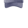 Sport-Tek Mens Contender Moisture Wicking Adjustable Visor - Heather True Navy Blue/True Navy Blue