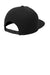 Sport-Tek STC55 Mens Premium 5 Panel Snapback Hat Black Flat Back