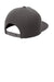 Sport-Tek STC55 Mens Premium 5 Panel Snapback Hat Iron Grey Flat Back