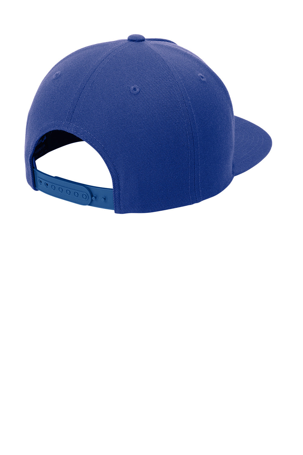 Sport-Tek STC55 Mens Premium 5 Panel Snapback Hat True Royal Blue Flat Back