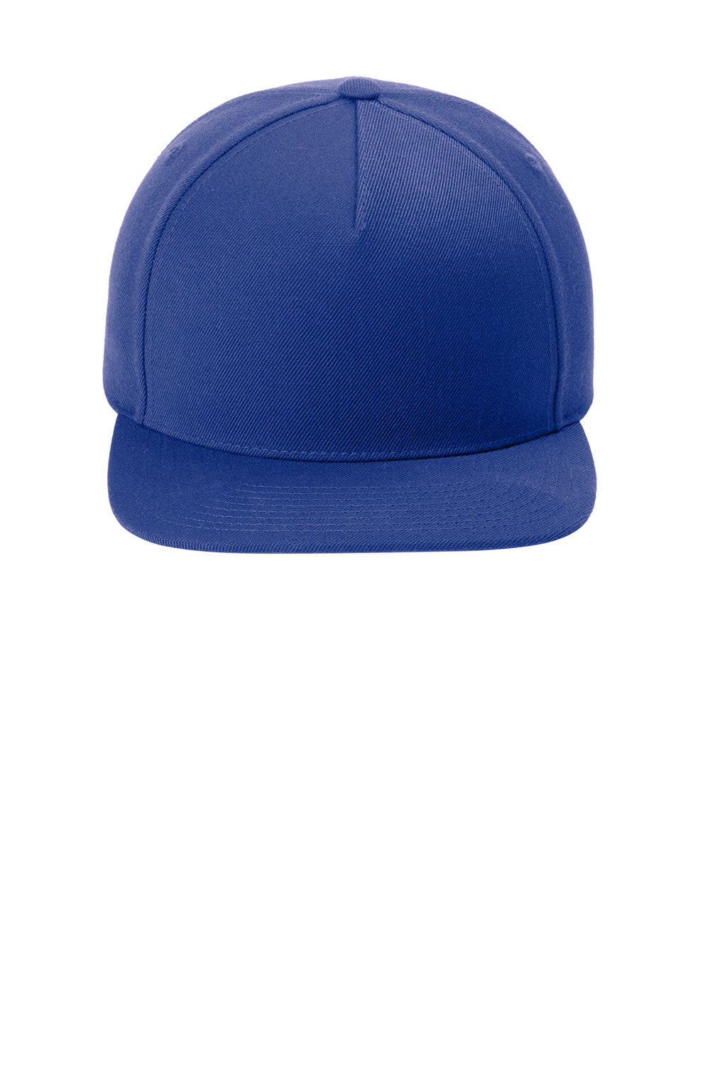 Sport-Tek STC55 Mens Premium 5 Panel Snapback Hat True Royal Blue Flat Front