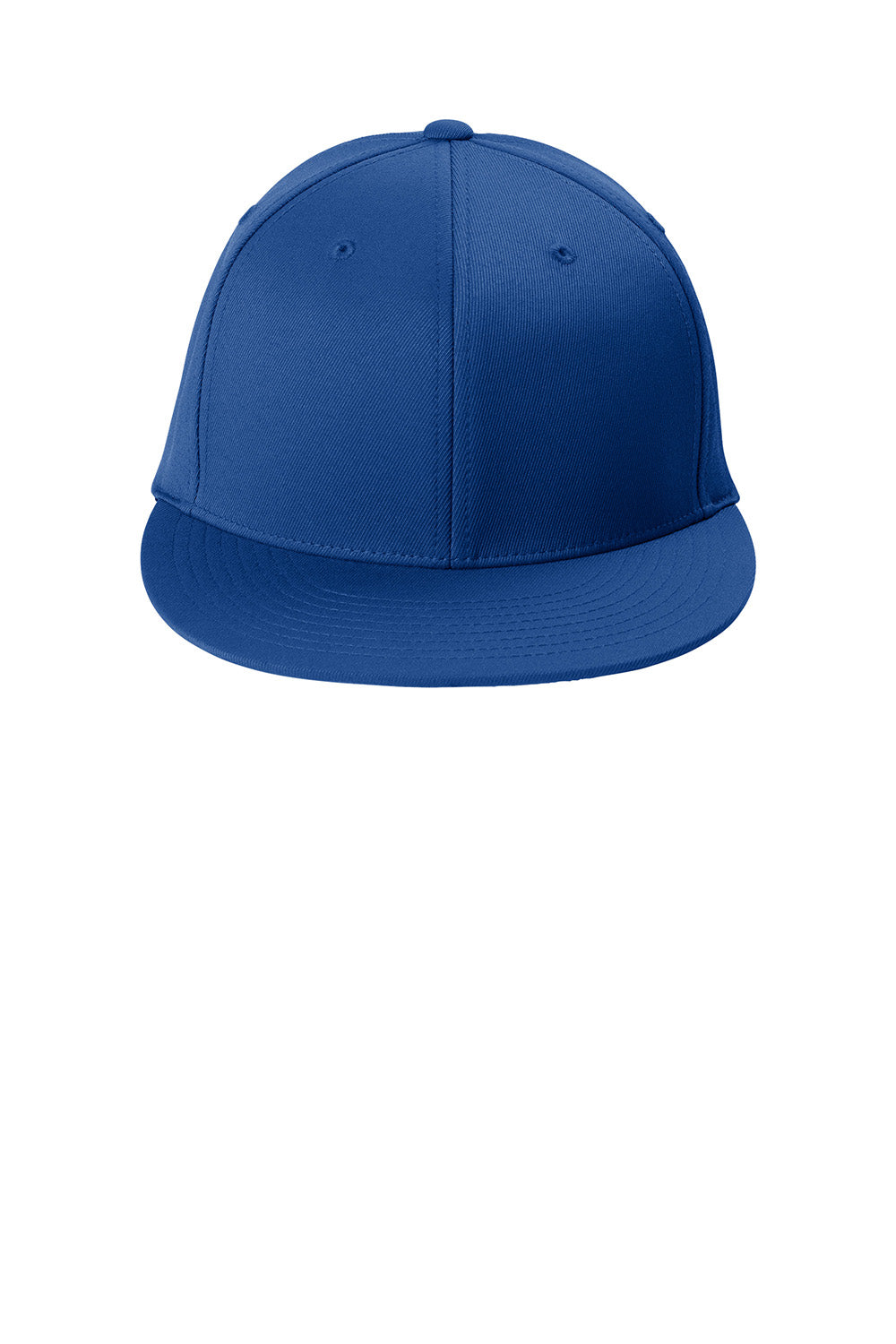 Sport-Tek STC56 Mens Flexfit Flat Bill Hat True Royal Blue Flat Front