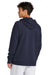 Sport-Tek STF200 Mens Drive Fleece Hooded Sweatshirt Hoodie True Navy Blue Model Back