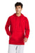 Sport-Tek STF200 Mens Drive Fleece Hooded Sweatshirt Hoodie True Red Model Front