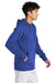 Sport-Tek STF200 Mens Drive Fleece Hooded Sweatshirt Hoodie True Royal Blue Model Side