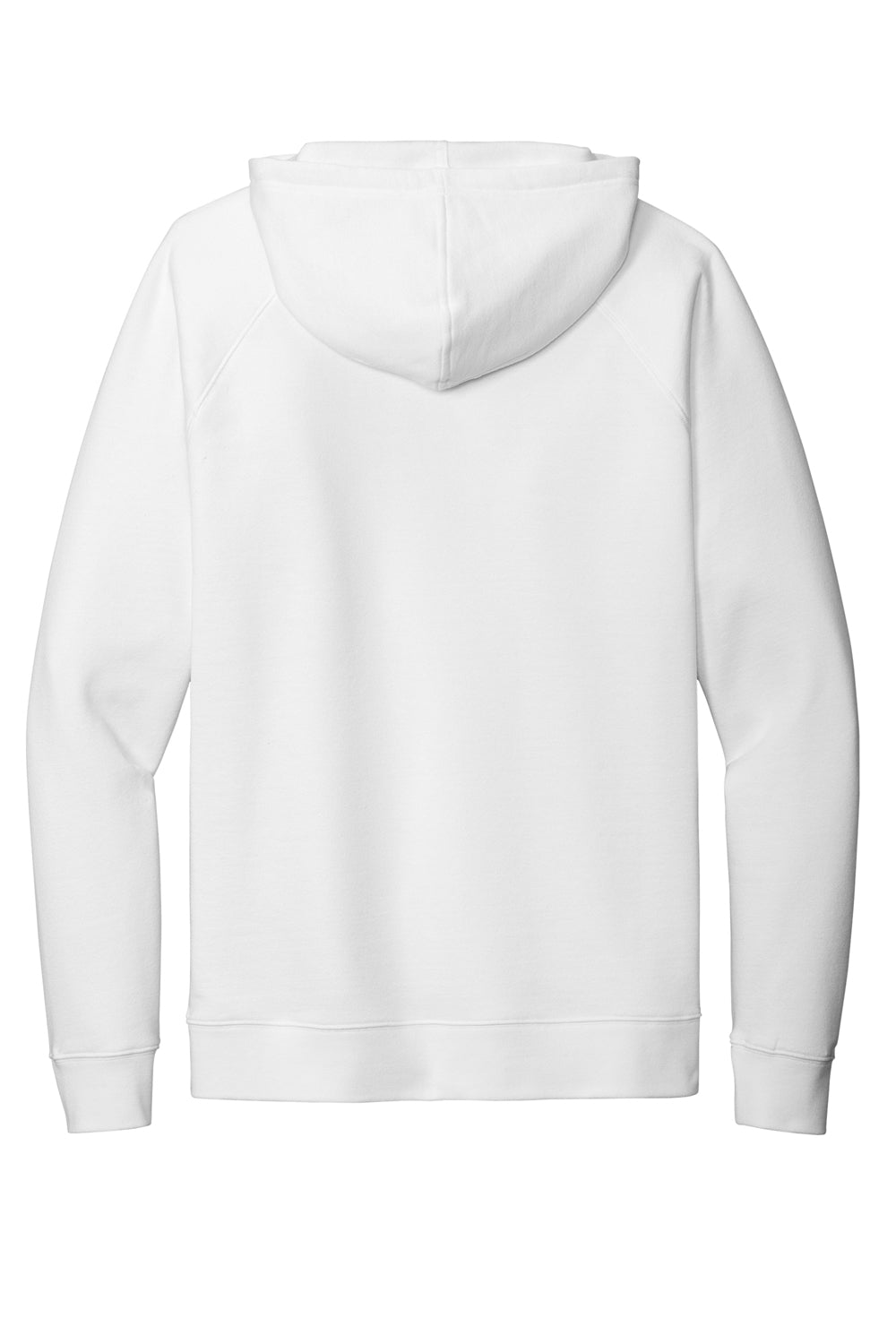 Sport-Tek STF200 Mens Drive Fleece Hooded Sweatshirt Hoodie White Flat Back