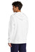 Sport-Tek STF200 Mens Drive Fleece Hooded Sweatshirt Hoodie White Model Back