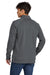 Sport-Tek STF202 Mens Drive Fleece 1/4 Zip Sweatshirt Dark Smoke Grey Model Back