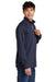 Sport-Tek STF202 Mens Drive Fleece 1/4 Zip Sweatshirt True Navy Blue Model Side