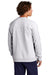 Sport-Tek STF203 Mens Drive Fleece Crewneck Sweatshirt Heather Grey Model Back